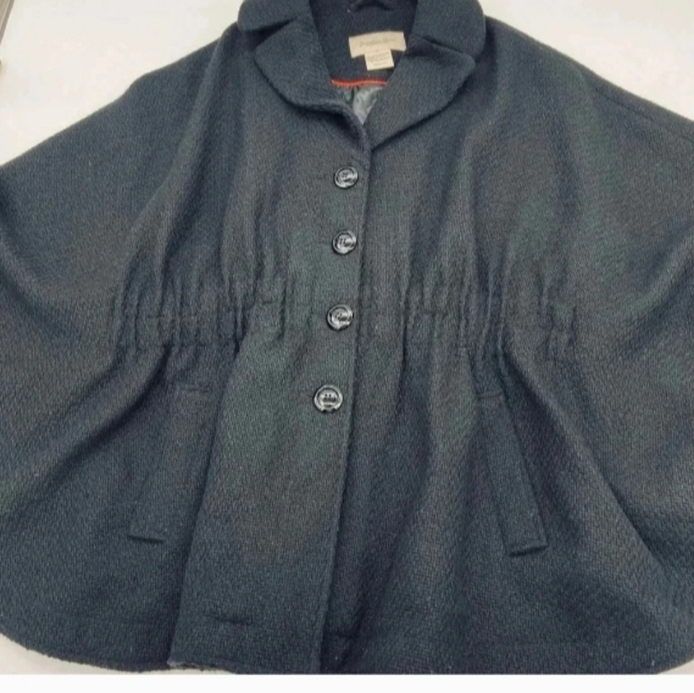 Jonathan Stone Women's Black Button Up Cape Sz XL